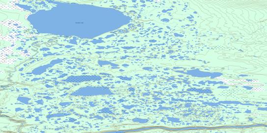 Brackett Lake Topo Map 096F03 at 1:50,000 scale - National Topographic System of Canada (NTS) - Toporama map