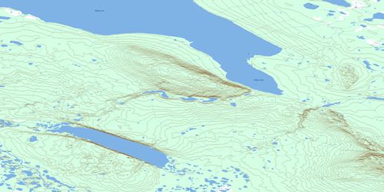Baton Lake Topo Map 096F06 at 1:50,000 scale - National Topographic System of Canada (NTS) - Toporama map