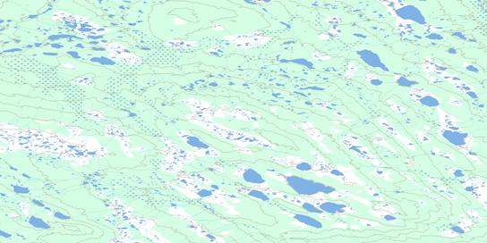 Blondin Lake Topographic map 096F08 at 1:50,000 Scale