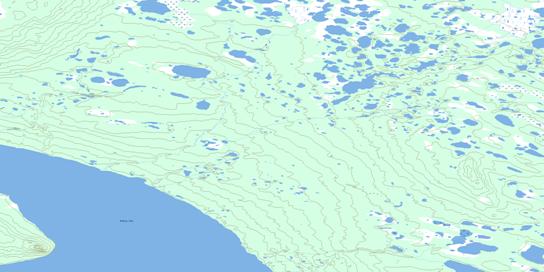 Neyele Lake Topographic map 096F11 at 1:50,000 Scale