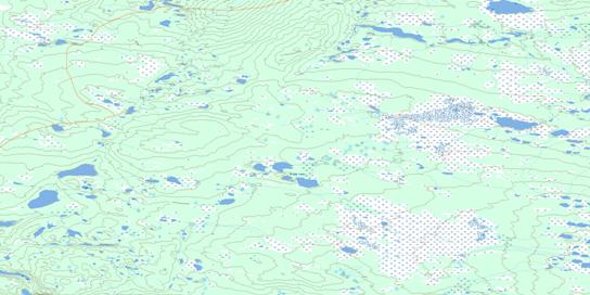 Wright Lakes Topographic map 096F13 at 1:50,000 Scale