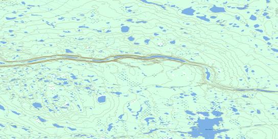 White Water Lily Lake Topographic map 096F16 at 1:50,000 Scale
