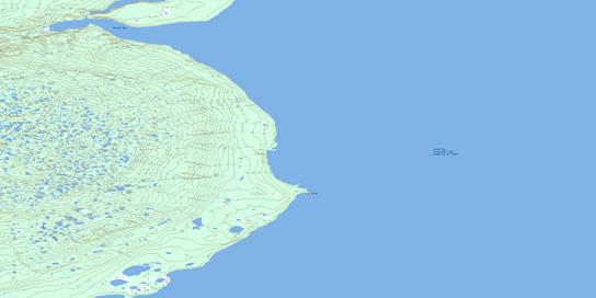 Fox Point Topo Map 096G07 at 1:50,000 scale - National Topographic System of Canada (NTS) - Toporama map