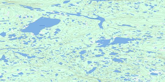 Kekwinatui Lake Topographic map 096G11 at 1:50,000 Scale