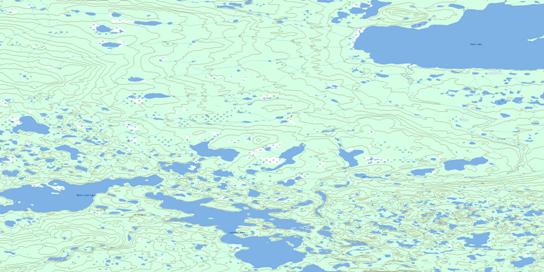 Tuitatui Lake Topo Map 096G14 at 1:50,000 scale - National Topographic System of Canada (NTS) - Toporama map