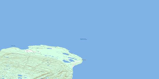 Etacho Point Topo Map 096I03 at 1:50,000 scale - National Topographic System of Canada (NTS) - Toporama map