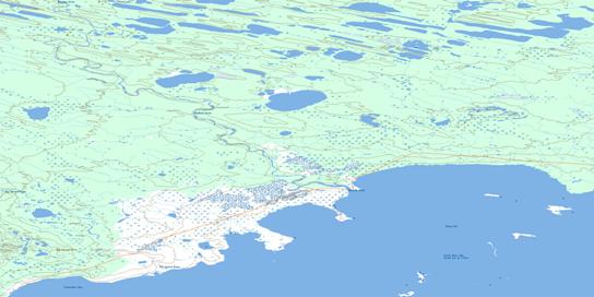 No Title Topo Map 096I14 at 1:50,000 scale - National Topographic System of Canada (NTS) - Toporama map