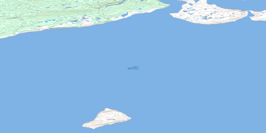 Ikanyo Island Topo Map 096J06 at 1:50,000 scale - National Topographic System of Canada (NTS) - Toporama map