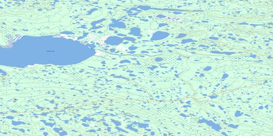Kilekale Lake Topo Map 096J12 at 1:50,000 scale - National Topographic System of Canada (NTS) - Toporama map