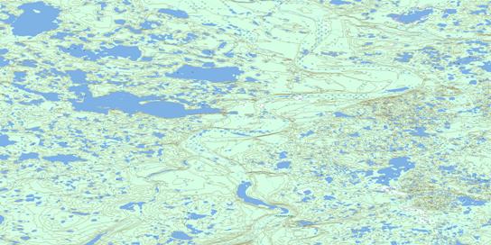 No Title Topo Map 096J14 at 1:50,000 scale - National Topographic System of Canada (NTS) - Toporama map