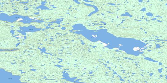 Ewekka Lake Topographic map 096M09 at 1:50,000 Scale
