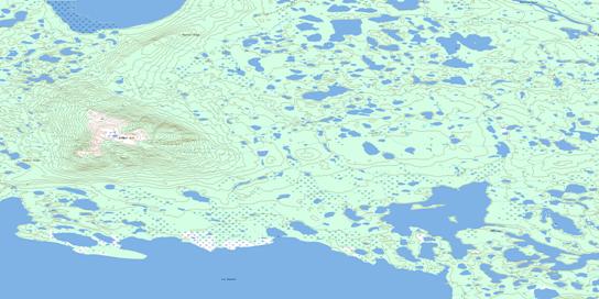 Maunoir Dome Topographic map 096N10 at 1:50,000 Scale