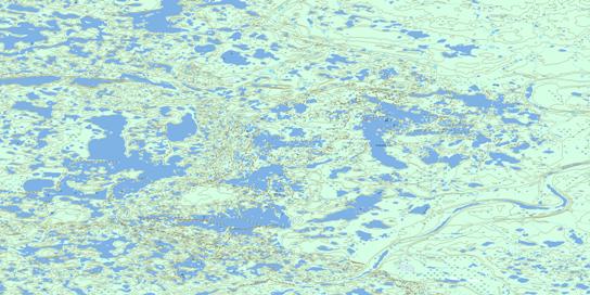 Stopover Lake Topographic map 096O11 at 1:50,000 Scale