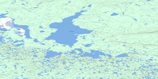 Estabrook Lake Topo Map 096O13 at 1:50,000 scale - National Topographic System of Canada (NTS) - Toporama map