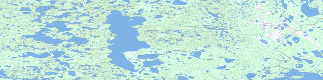 Simpson Lake Topo Map 097B03 at 1:50,000 scale - National Topographic System of Canada (NTS) - Toporama map