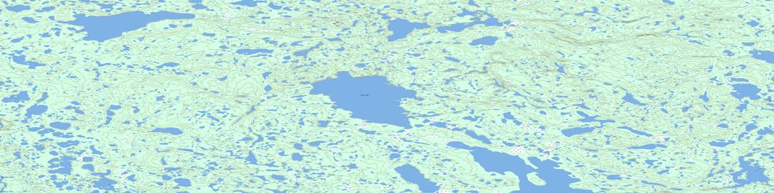 Tsoko Lake Topo Map 097B07 at 1:50,000 scale - National Topographic System of Canada (NTS) - Toporama map