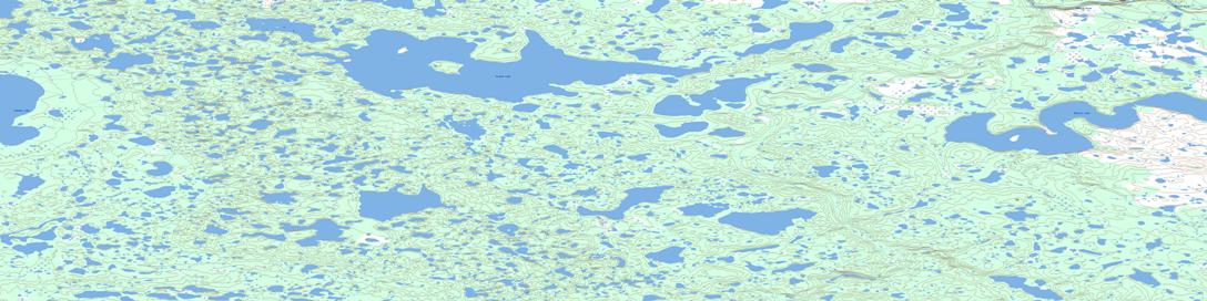 Granet Lake Topo Map 097B10 at 1:50,000 scale - National Topographic System of Canada (NTS) - Toporama map