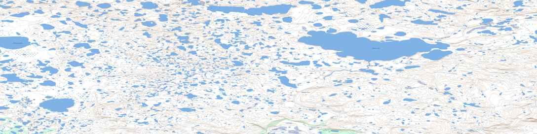 Fallaize Lake Topo Map 097B16 at 1:50,000 scale - National Topographic System of Canada (NTS) - Toporama map