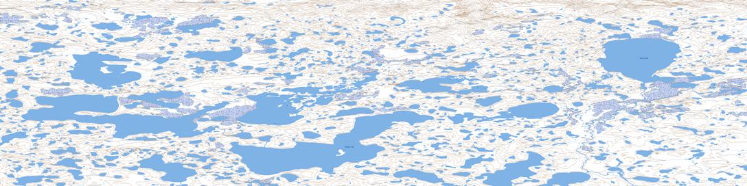 Biname Lake Topo Map 097C01 at 1:50,000 scale - National Topographic System of Canada (NTS) - Toporama map