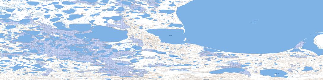 Paulatuk Topo Map 097C08 at 1:50,000 scale - National Topographic System of Canada (NTS) - Toporama map