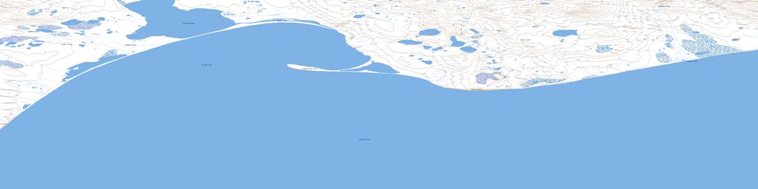 Cape Cardwell Topo Map 097H07 at 1:50,000 scale - National Topographic System of Canada (NTS) - Toporama map