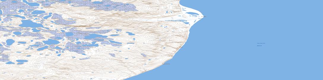 Nokaluk River Topographic map 097H09 at 1:50,000 Scale