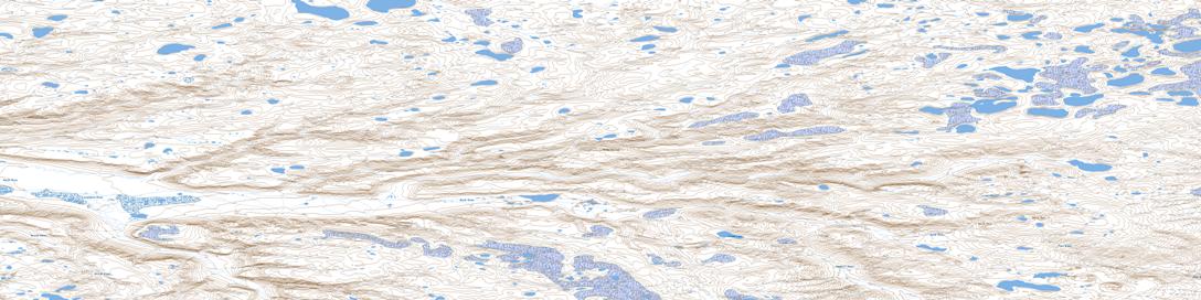 Hoagak Lake Topographic map 097H11 at 1:50,000 Scale