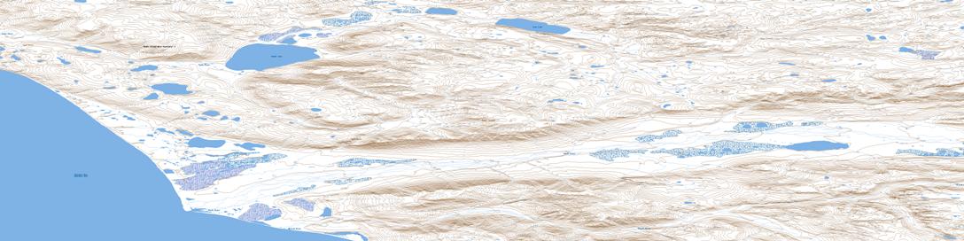 Raddi Lake Topo Map 097H12 at 1:50,000 scale - National Topographic System of Canada (NTS) - Toporama map