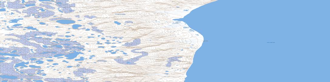 Schuyter Point Topographic map 097H16 at 1:50,000 Scale