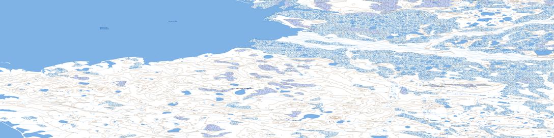 Meek Point Topo Map 098B16 at 1:50,000 scale - National Topographic System of Canada (NTS) - Toporama map