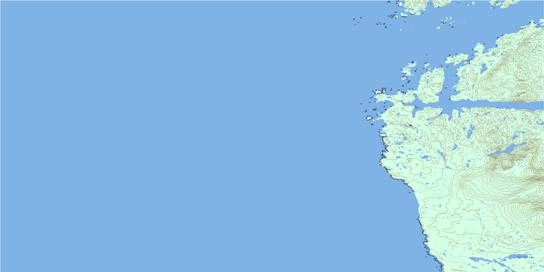 Calvert Island Topographic map 102P09 at 1:50,000 Scale
