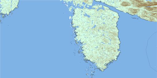 Price Island Topographic map 103A07 at 1:50,000 Scale