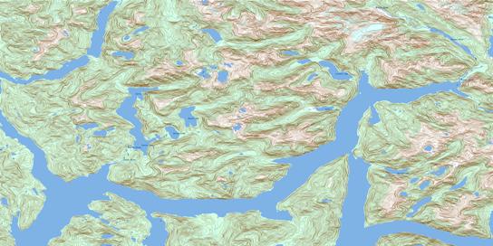 Sheep Passage Topo Map 103A16 at 1:50,000 scale - National Topographic System of Canada (NTS) - Toporama map