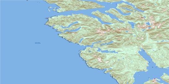 Moore Channel Topo Map 103C16 at 1:50,000 scale - National Topographic System of Canada (NTS) - Toporama map