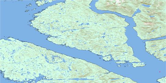 Mccauley Island Topo Map 103G09 at 1:50,000 scale - National Topographic System of Canada (NTS) - Toporama map