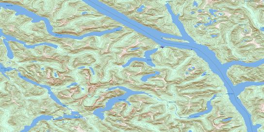 Butedale Topo Map 103H02 at 1:50,000 scale - National Topographic System of Canada (NTS) - Toporama map