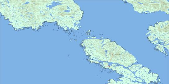 Trutch Island Topographic map 103H04 at 1:50,000 Scale