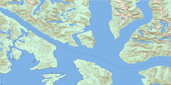 Hartley Bay Topo Map 103H06 at 1:50,000 scale - National Topographic System of Canada (NTS) - Toporama map