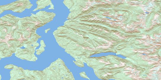 Devastation Channel Topo Map 103H10 at 1:50,000 scale - National Topographic System of Canada (NTS) - Toporama map