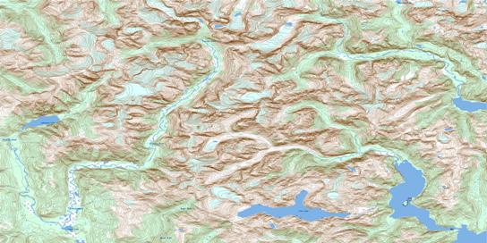 Foch Lagoon Topographic map 103H14 at 1:50,000 Scale