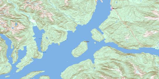 Kitimat Arm Topo Map 103H15 at 1:50,000 scale - National Topographic System of Canada (NTS) - Toporama map