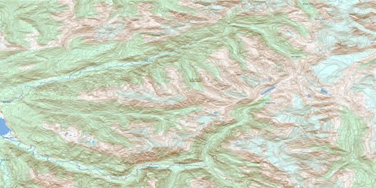 Kildala Arm Topographic map 103H16 at 1:50,000 Scale