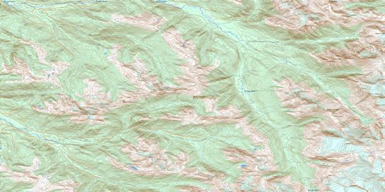 Mount Davies Topo Map 103I01 at 1:50,000 scale - National Topographic System of Canada (NTS) - Toporama map