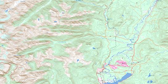 Kitimat Topo Map 103I02 at 1:50,000 scale - National Topographic System of Canada (NTS) - Toporama map