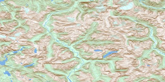 Khyex Topographic map 103I05 at 1:50,000 Scale