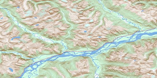 Salvus Topo Map 103I06 at 1:50,000 scale - National Topographic System of Canada (NTS) - Toporama map