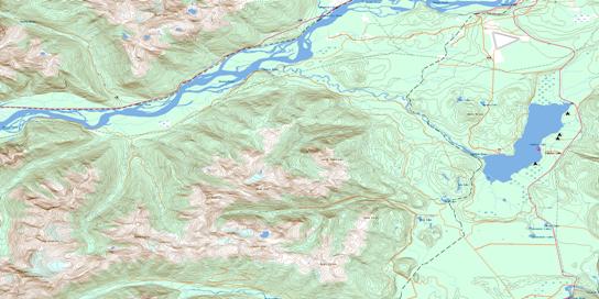 Lakelse Lake Topographic map 103I07 at 1:50,000 Scale