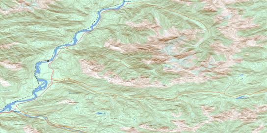 Usk Topographic map 103I09 at 1:50,000 Scale