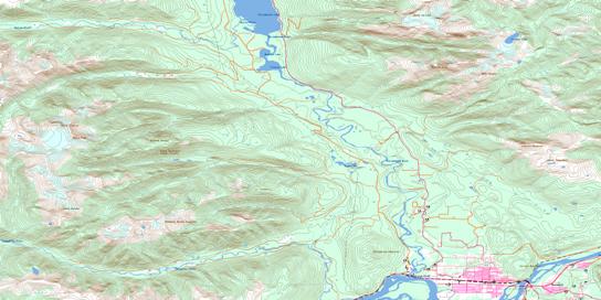 Terrace Topo Map 103I10 at 1:50,000 scale - National Topographic System of Canada (NTS) - Toporama map