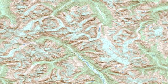 Exstew River Topo Map 103I11 at 1:50,000 scale - National Topographic System of Canada (NTS) - Toporama map
